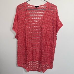 The Limited Coral Crochet Top